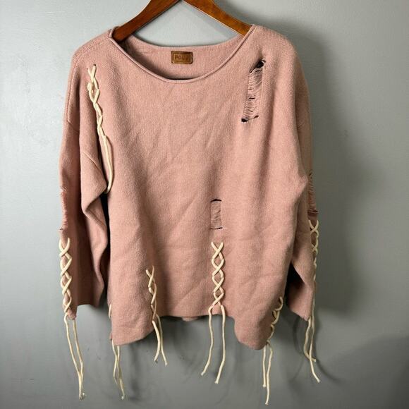 POL Women’s Luxe Distressed Sweater sz M Super Soft NWOT # H600-A - Picture 13 of 13